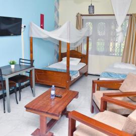 One Bedroom with 3 beds can sleep 4