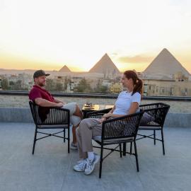 The Sacred Angle pyramids View, hotelli Kairossa