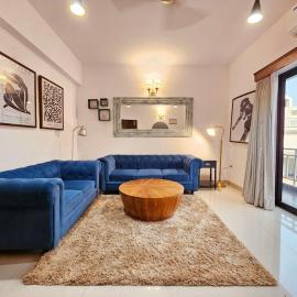 Assagao Luxe 1BHK Retreat - Pool, Fast Wi-Fi, Parking - Prime Location