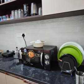 Lavish 1bhk Equipped Kitchen & Balcony