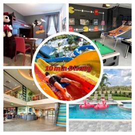Luxury 6BD Encore Resort Disney Pvt Pool Game Room Near Disney Water Park