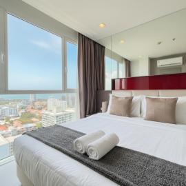 The vision condo - Sea view apartment balcony Pattaya Pratumnak beach