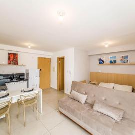 Studio Vibe 2206 com Piscina/academia/varanda