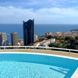 Skyline Mer & Monaco - Terrasse - Parking - AC, hotel i Beausoleil