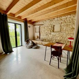 Terrace studio in an old farmhouse