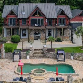 Luxury 5BR Cabin Private Pool & Lake, near Atlanta