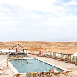 The Original Camp Agafay - Restaurant, Fire Show and Pool, hotel em Aït Daoud
