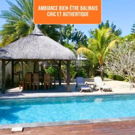 Villa Expérience Premium - Idéal Couples&Familles - 4min Plage Pereybère - Parking gratuit - Piscine privée - Jardin tropical - Ménage 3x par semaine - Intimité totale - Chic et authentique