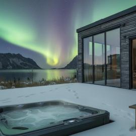 Lyngvær Ocean Lodge - Jacuzzi & Sauna - No 25, hotel em Kleppstad