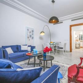 L'Oiseau Bleu Marsa Plage, hotel in Douar el Hafey
