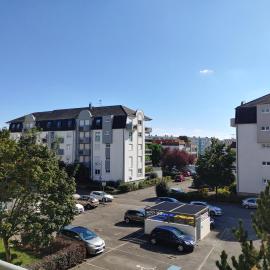 Appartement F2 Strasbourg Métropole, 44qm, 2 Zimmer, komfortabel, Balkon, Tram 5 Minuten