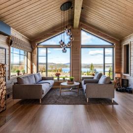 New Cabin With Views Of Tisleiefjorden, hotel i Gol