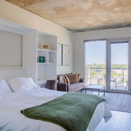 Luxury Studio Apt Near Brady St with Balcony and City View