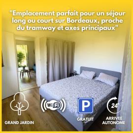 Grand 2 pièces pour 4 personnes avec jardin, hotel v destinaci Eysines