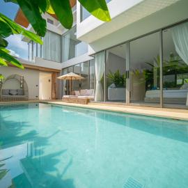 3 BDR Zenithy pool villa - 10 min to the beach, hotel in Ban Pak Lak