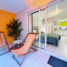 Studio Évasion plage avec jardin