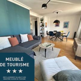 Bel Appartement familial classé proche tram place de Strasbourg accès centre ville, plages