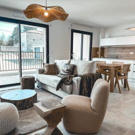 Appartement neuf avec jardin 6pers