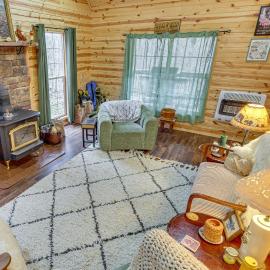 Greenbrier River On-Site! Modern-Rustic Log Cabin، فندق في Marlinton