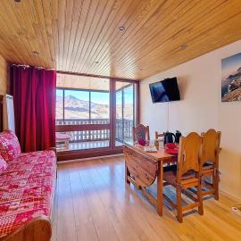 Studio lumineux 34m², Balcon, Pied des pistes, 4 pers. - FR-1-832-7