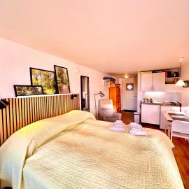 Cosy apartment with private terrace, hotel en Vallensbæk