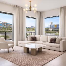 Luxury Apartment in Yas Golf Collection with Balcony and Free Parking I overlook Yas Water World & near F1 Ferrari World & WB