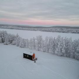 Cottage on the banks of the Ounasjoki River, hotel u gradu Rovanijemi