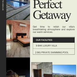 9 BHK Skyview Villa Udaipur with 2 private pool, hotel u gradu Udajpur