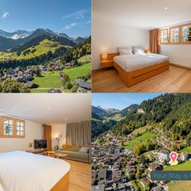Mountain View Studio Adelboden Next to Gondola & Spa, hotel u gradu 'Adelboden'