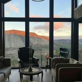 Rysstad में, होटल Cabin With Ski Inout And View Of Løefjell