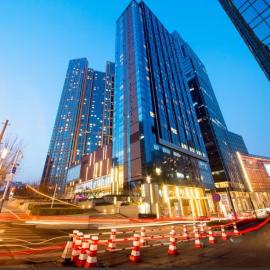 Qingdao Tinglan Hotel Apartment (Wusi Square Mixc City Branch), hotelli kohteessa Qingdao