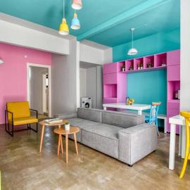 The Pop House 2-BR Apartment in Mar Mkhayel, hótel í Al Mudawwar