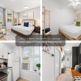 2BR In Times Square Near Restaurants