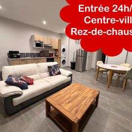 "En Roue Libre" 45m2 au calme centre-ville rez-de-chaussée, hotel en Mayenne