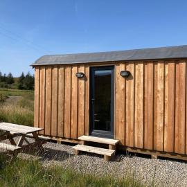 Shepherd's hut 2 at Braebost Croft