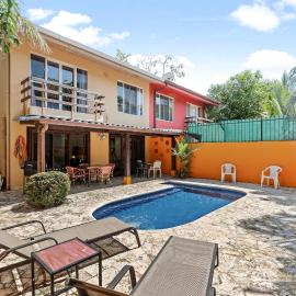 Charming Duplex in Playa Potrero Surfside Community, with a Private Pool, Cozy Interior and Walkable Access to the Beach