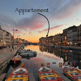 Appart cosy 4 personnes climatisé rue piétonne
