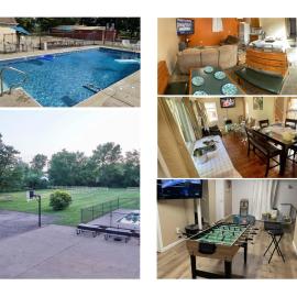 4BR, 4Ba Home with Game Room, Lounge Areas, Pool, Outdoor Space, Office & Exercise Room - Pet-Friendly