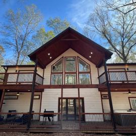 The Gorgeous New Skyfall Cabin Sleeps 10 in Style!
