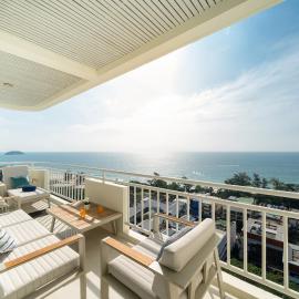 Waterfront 16D seaview 2 BR apartment - 5 min walk to Karon beach
