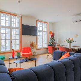 Duplex coloré 6 personnes Place des Héros - vue Beffroi - Centre ville