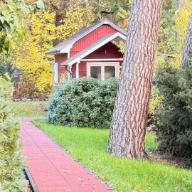 Chalet im Wald mit Sauna