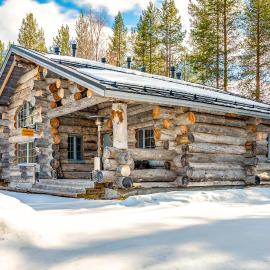 Holiday Log Villa Samruam A Incl WiFi, fire wood, sauna, hotel a Salla