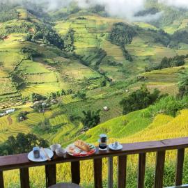 Mu Cang Chai Big View Homestay - Rice Terrace & Mountain View: Mù Cang Chải şehrinde bir otel