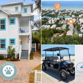 Steps to 30a Beaches | 2 Pools, Bikes & Pet Friendly | Sleeps 11, hotel di Santa Rosa Beach