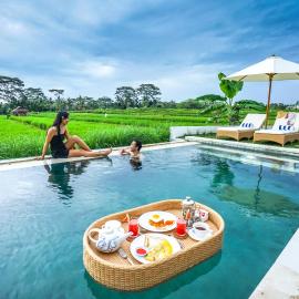 2 BR Villa with open view of rice paddies & sunset