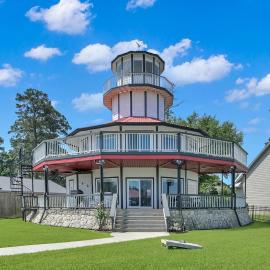 Waterfront One Of A Kind Lighthouse with Large Dock