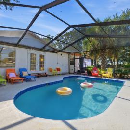 Outdoor Theatre Pool Putt Putt Hot Tub