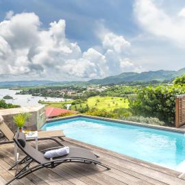 Villa Vue Mer, piscine, proche de la plage et Golf Trois Ilets