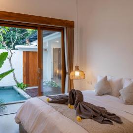 2BR Private Pool Beach Villa Near Sanur & Ubud